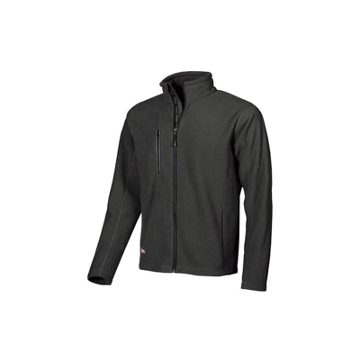 Giacca in pile 2 tasche U POWER Warm black carbon (S)