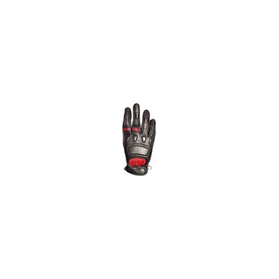 Sddistribuzione - Guanti pelle PILOT nero/rosso Tg S - ISEO CAVERS