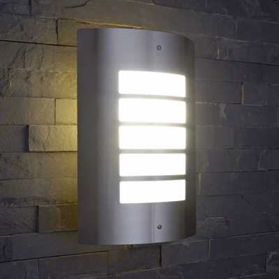 Applique da Esterno E27 en Acciaio Inox Finitura Cromata - Moderno IP44 - Biard