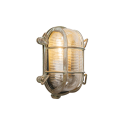 Lampada da soffitto/parete nautica - rustico - Acciaio,Vetro - Marrone - Ovale Max. 1 x Watt - Qazqa en oferta