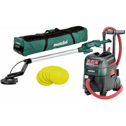Metabo Levigatrice a stelo LSV 5-225 + aspiratore universale ASR 35 M ACP Set, 25 fogli abrasivi, Borsa porta attrezzi - 690939000 en oferta