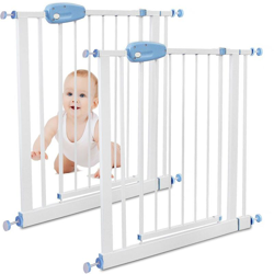 Sotech - Cancelletto Regolabile Per Porte, Cancelletto Di Sicurezza Per Bambini, 74 to 87 cm, Bianco, Pacco da 2, Larghezza: 74-87 cm precio