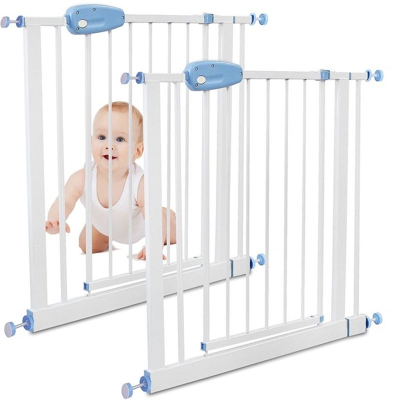 Sotech - Cancelletto Regolabile Per Porte, Cancelletto Di Sicurezza Per Bambini, 74 to 87 cm, Bianco, Pacco da 2, Larghezza: 74-87 cm