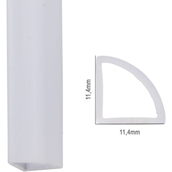 Profilo Policarbonato Per Striscia Led IP68 - Diffusore Latteo SU-IP002 x 2M (SU-IP002) - GREENICE características