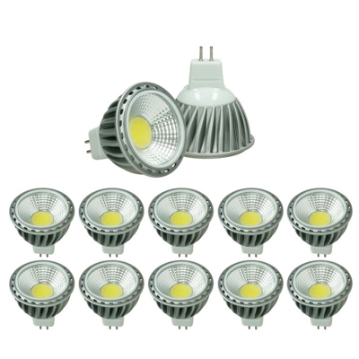 10 x LED Lampadina LED MR16 COB Spot Faretti LED da Incasso Bianco Caldo 2800K 378 Lumen Lampada Alogena 40W Spot Dimmerabile Pannocchia Lampadine