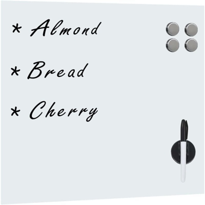 Lavagna Magnetica a Parete in Vetro 60x60 cm - VIDAXL