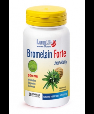 Longlife Bromelain Forte Integratore Alimentare 30 Tavolette