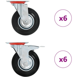 Ruote Girevoli 12 pz 125 mm - VIDAXL precio