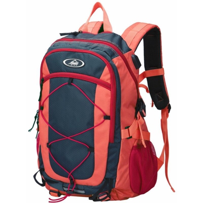 Zaino da escursione 25L impermeabile trekking USB escursionismo viaggio outdoor borsa da viaggio campeggio sportivo Rosso - MONZANA
