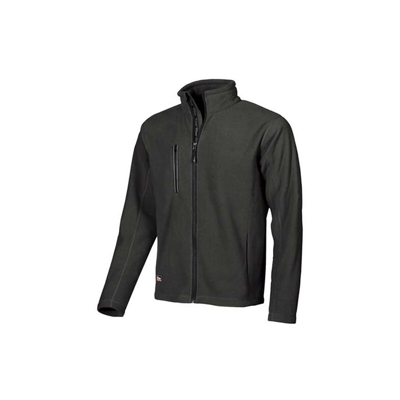 Giacca in pile 2 tasche U POWER Warm black carbon (XXXXL)