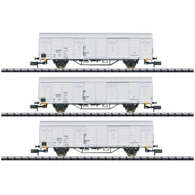 Kit di carri merci in scala N per equipaggiamento di navi di DB MiniTrix 15316 Ibblps