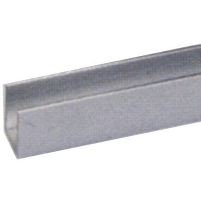 PROFILO in ALLUMINIO CROMATO mod. CANALINO U 10X10X1 mm 2 metri conf. 5 pz - ARCANSAS