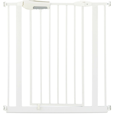 Cancelletto di Sicurezza per Porte, Protezione per Bambini e Cani, senza Fori, 80-85 cm, Allungabile, Bianco - RELAXDAYS