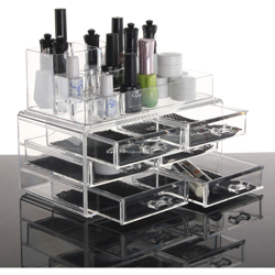 Supporto per contenitore di gioielli in acrilico trasparente per contenitore di componenti organizzatore cosmetico - INSMA en oferta