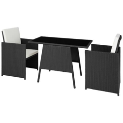 Salottino In Rattan Losanna - Nero precio