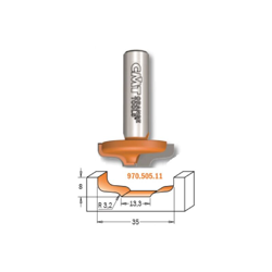 Cmt Orange Tools - 970.505.11 FRESA ANTINE ORIZZONTALI MDF HW S=12 D=35X7.9X46 R=3.2 DX en oferta
