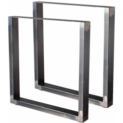 HM7072-S 2 Gambe del tavolo in acciaio verniciato rettangolari 70x72cm, Gambe del mobile, Gambe del tavolo in metallo - Bc-elec características