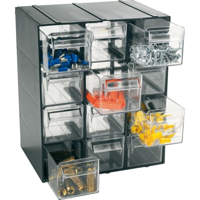 Cassettiera organizer per minuteria 12 scomparti - IDROWEB