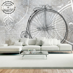 Artgeist - Fotomurale - Vintage bicycles - black and white - 350x245 en oferta