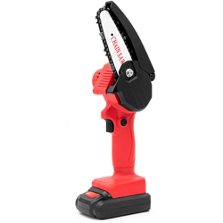 Mini sega elettrica a catena senza fili ricaricabile, rossa, una carica e una carica, 220V - ASUPERMALL precio