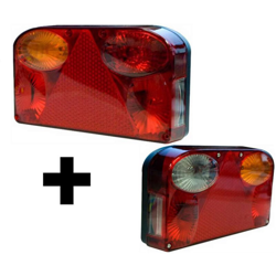 Set di 2 fanali posteriori destro e sinistro 7 funzioni 237x137 mm - LEM SELECT precio