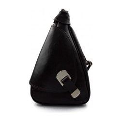 Pelle zaino da viaggio signore di sacchetto Mens Weekender Marrone características