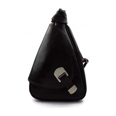 Pelle zaino da viaggio signore di sacchetto Mens Weekender Marrone