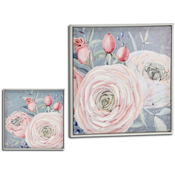 Tela Rosa Tela (52,5 x 2,8 x 52,5 cm) - GIFT DECOR precio