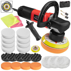 Tectake - lucidatrice eccentrica da 710W con la valigia - lucidatrice auto, lucidatrice per auto - 25 pezzi en oferta