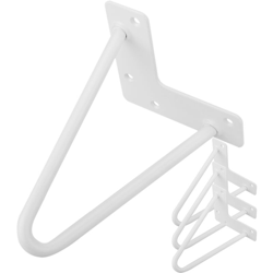 Gambe Piedini da tavolo per mobili e scrivania in acciaio 2 bacchette 15 cm bianco 4-pack - Primematik en oferta