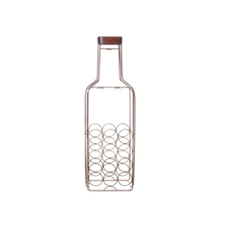 Cantinetta 12 Bottiglie 5 Bicchieri Cm 34 cm misure 5X102X18,5 Colore Marrone - KASANOVA precio