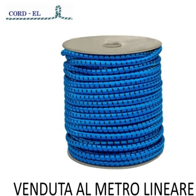 Fune Elastica Blu In Bobina Al Mt. - CORD-EL