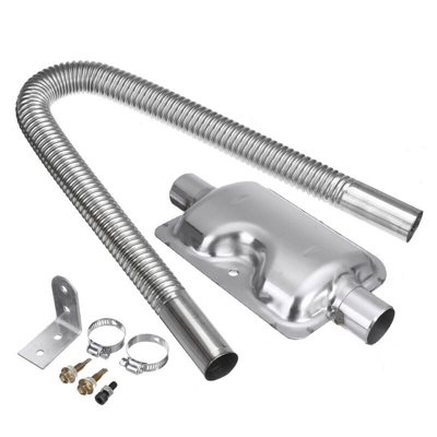 Diesel Auto Aria Parcheggio Riscaldamento 600 Millimetri Tubo Di Scarico 24 Millimetri Silenziatore Kit Silenziatore - ASUPERMALL
