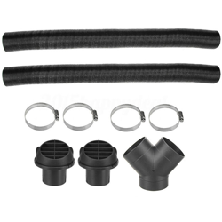 Compatibile Con Webasto Riscaldatore Diesel Di Riscaldatore Del Tubo 75 Mm Condotti Di Aria Calda E Kit Di Ventilazione Ramo Di Uscita - ASUPERMALL precio