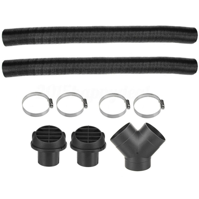 Compatibile Con Webasto Riscaldatore Diesel Di Riscaldatore Del Tubo 75 Mm Condotti Di Aria Calda E Kit Di Ventilazione Ramo Di Uscita - ASUPERMALL