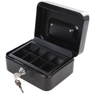 Cassetta cassettina sicurezza armadietto portavalori con porta monete euro - CF