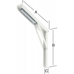 Staffa 300 Mm Bianco Nr. 152300W - NO NAME precio