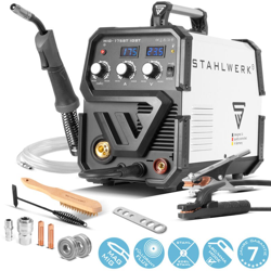 STAHLWERK MIG 175 ST IGBT - Saldatrice ad arco schermato MIG MAG con 175 ampere, funzione MMA, filo animato FLUX adatto, 7 anni di garanzia* precio