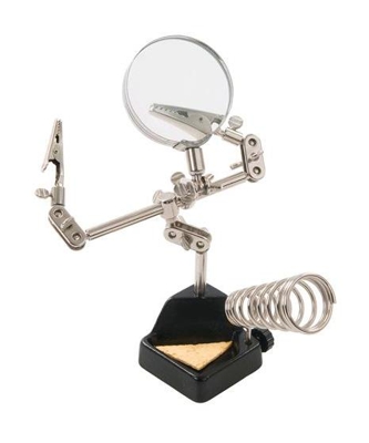 Attrezzo mani di supporto con lente resistente 90 mm 3x - Silverline