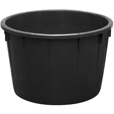 Mastello industriale tondo in plastica 225 litri - Nero - Mobil Plastic
