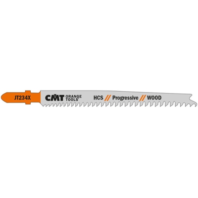 Cmt Orange Tools - JT234X-5 5 LAME SEGHETTO X LEGNO HCS 116x2-3x8-12TPI (SOTTILE/SPESSO)