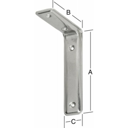 Staffa 3F-235X160X40Mm Inox - NO NAME precio