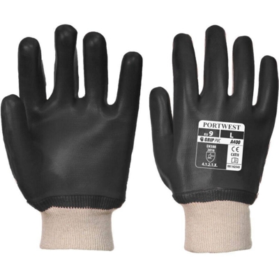 Guanti impermeabili in pvc con polsino elasticizzato, misura 11 - Portwest
