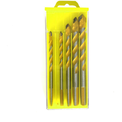 Asupermall - Twist Drill Bit Mattonelle Parete Di Vetro 5Pcs Blades Set Holder Perforazione Dal Lavoro, O características