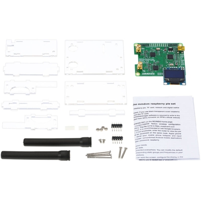 modulo duplex 2018 supporta il MMDVM P25 calda DMR YSF lampone invia due antenne e un'interfaccia USB con alloggiamento acrilico trasparente colore