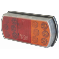 Luce di coda destra 15 LED 12/24V 165x80x35 mm precablati 12/24V 165x80x35 mm - LEM SELECT características