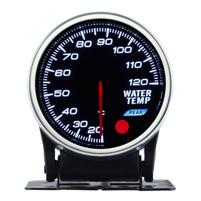 Bezel - LEDLUX MG2702 Termometro Manometro Analogico Temperatura Acqua Water Temp Gauge 52mm 12V Auto Doppio Ingresso Alimentazione 10 Colori
