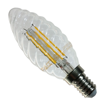 Lampadina a Filamento LED E14 a Candela Twist 4W 2700K° Dimmerabile - V-TAC