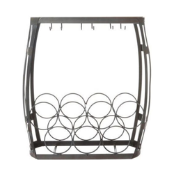 Cantinetta 7 Bottiglie 6 Bicc Cm 47,5X48,5X21 Nera Nero - KASANOVA características