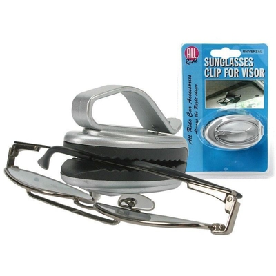 Clip Molletta Porta Occhiali Lente Lenti per Parasole Auto Macchina Camper - ALL RIDE